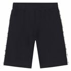 Boys Navy Logo Shorts , 1, hi-res