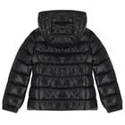 Girls Black Bady Down Puffer Jacket, 1, hi-res