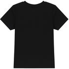 Boys Black Logo T-Shirt, 1, hi-res