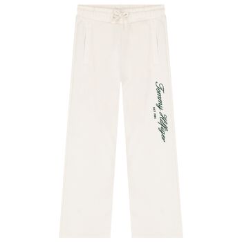 Girls Ivory Logo Joggers