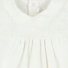 Baby Girls Ivory Logo Babygrow, 1, hi-res