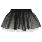 Younger Girls Ivory & Black Logo Skirt Set, 1, hi-res