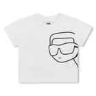 Younger Boys White & Navy Blue Shorts Set, 1, hi-res