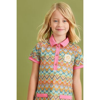 Girls Multi-Coloured Logo Dress