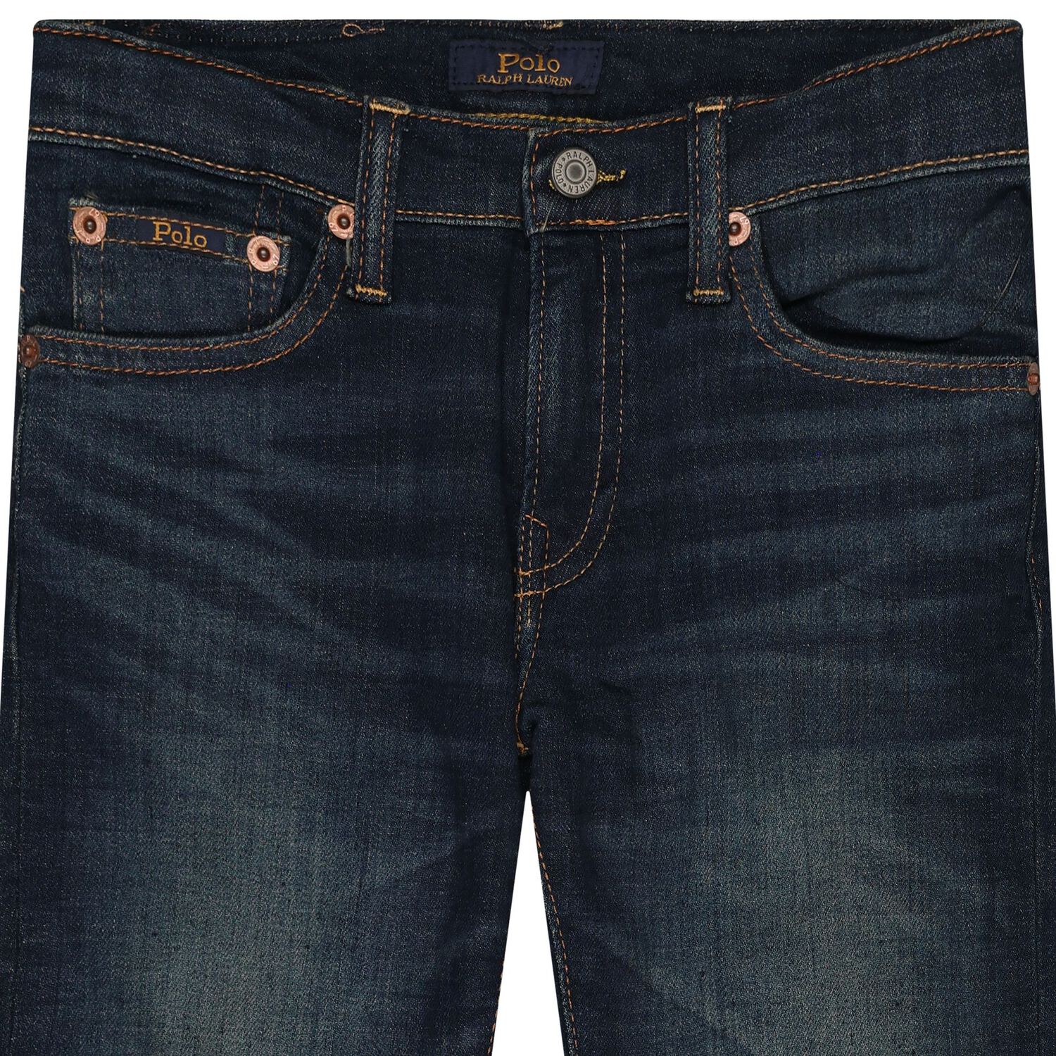 Boys Blue Denim Logo Jeans, 1, hi-res