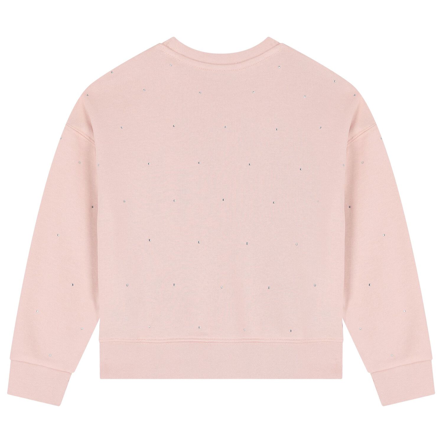 Girls Pink Embellished Logo Sweatshirt, 1, hi-res image number null