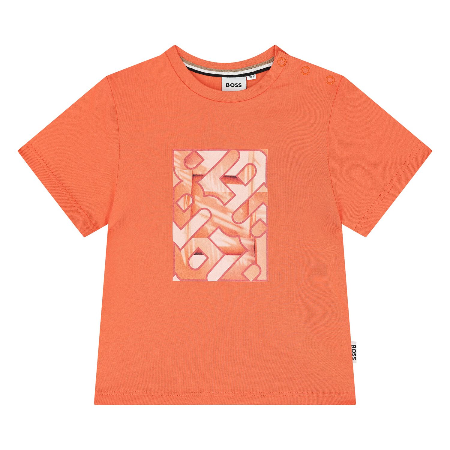 Younger Boys Orange Logo T-Shirt, 1, hi-res image number null