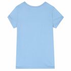Girls Blue Logo T-Shirt, 1, hi-res