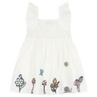 Girls Ivory Flower Dress, 1, hi-res