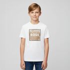 Boys White Logo T-Shirt, 1, hi-res