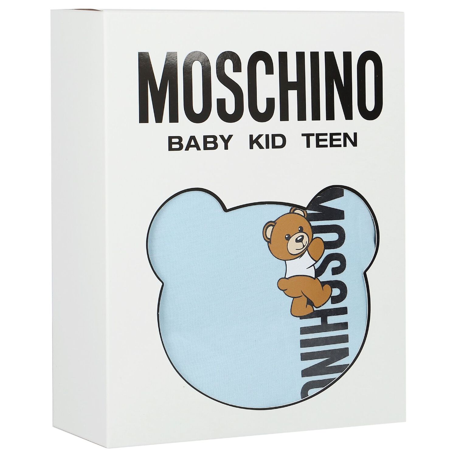 Boys Blue Teddy Bear Logo Baby Blanket, 2, hi-res image number null