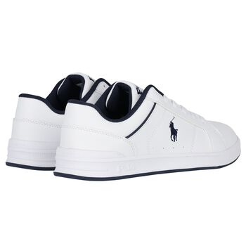 Boys White Logo Trainers