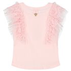 Girls Pink Ruffled Top, 1, hi-res