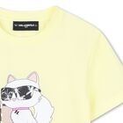 Girls Yellow Choupette T-Shirt, 1, hi-res