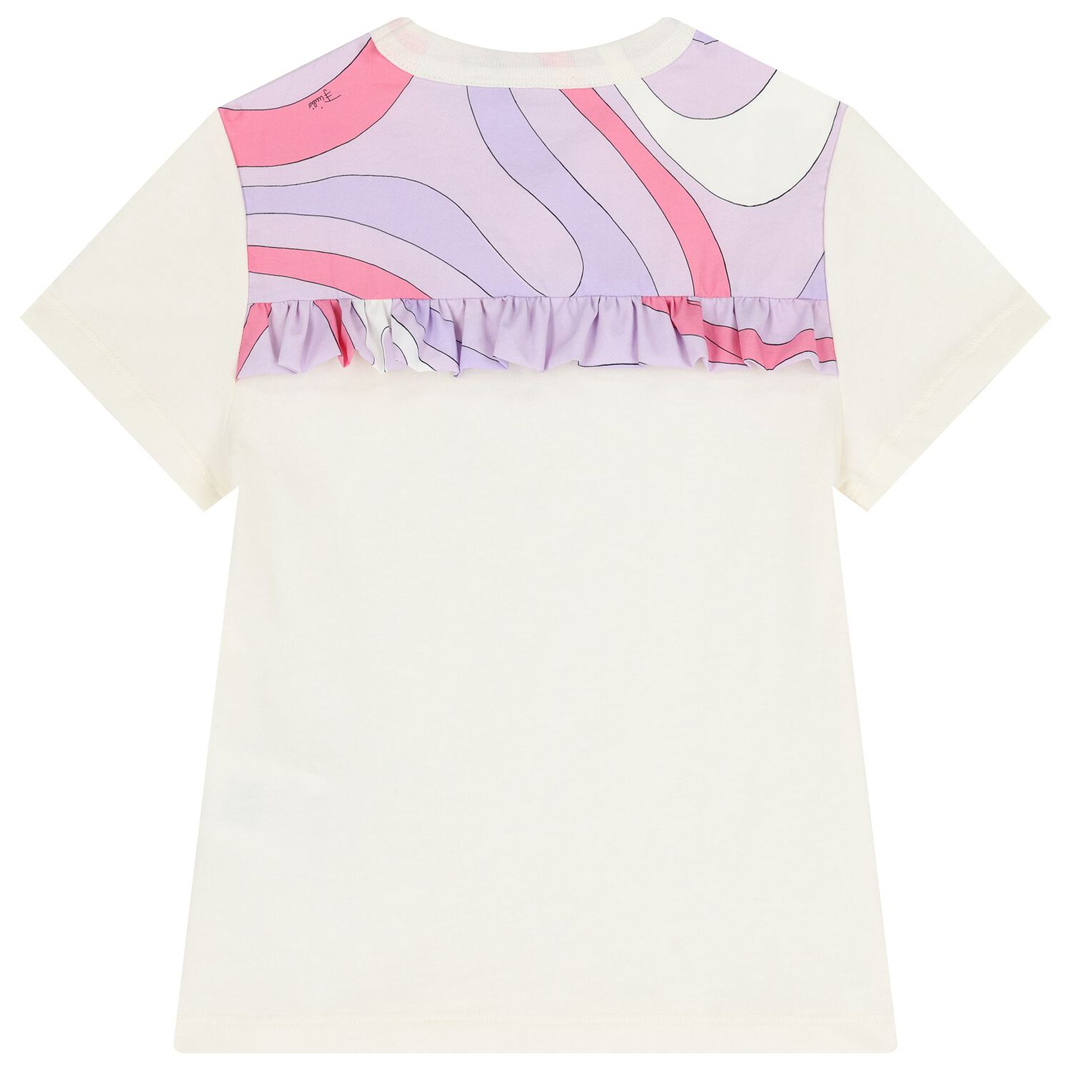 Girls Ivory Logo T-Shirt, 1, hi-res