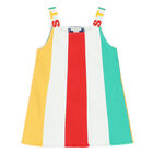 Girls Multi-Colored Striped Dress, 1, hi-res
