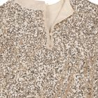 Girls Gold Sequin Skirt Set, 2, hi-res