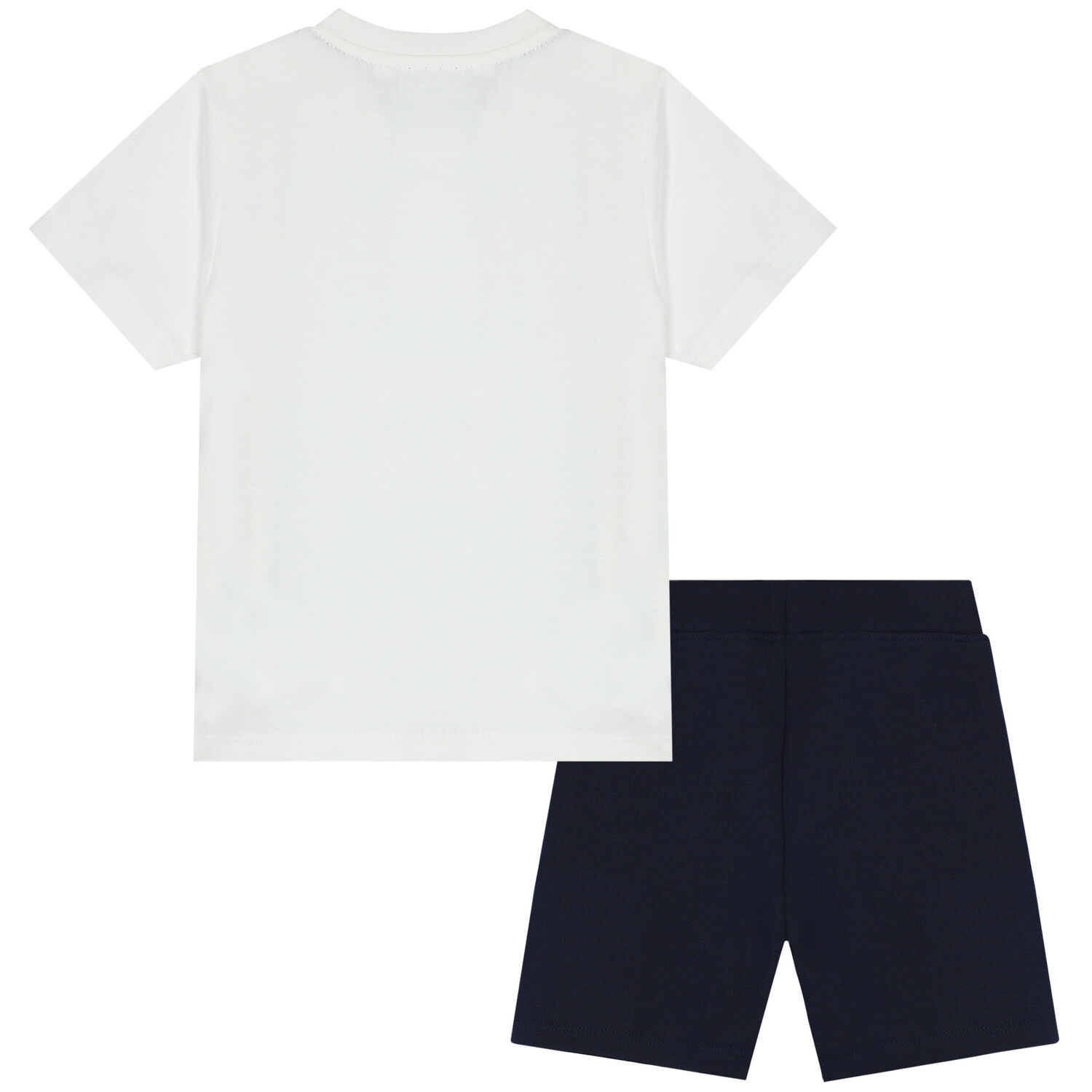 Younger Boys White & Navy Blue Set, 2, hi-res