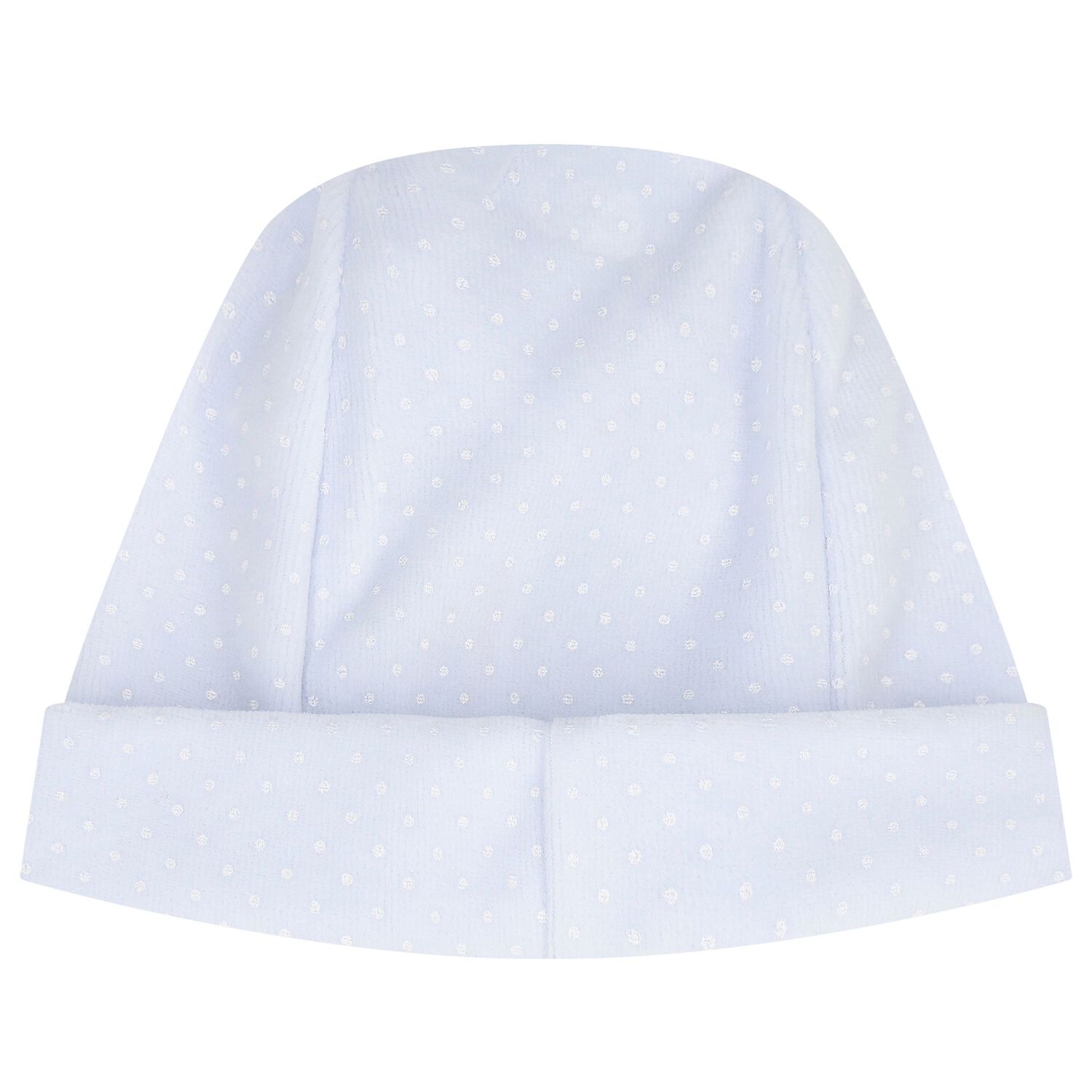 Baby Boys Blue Dots Hat, 1, hi-res