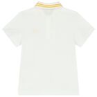Boys Ivory Logo Polo Shirt, 1, hi-res