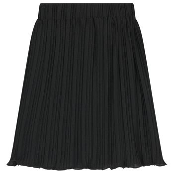 Girls Black Pleated Skirt