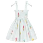 Girls Green Ice Cream Beach Dress, 1, hi-res