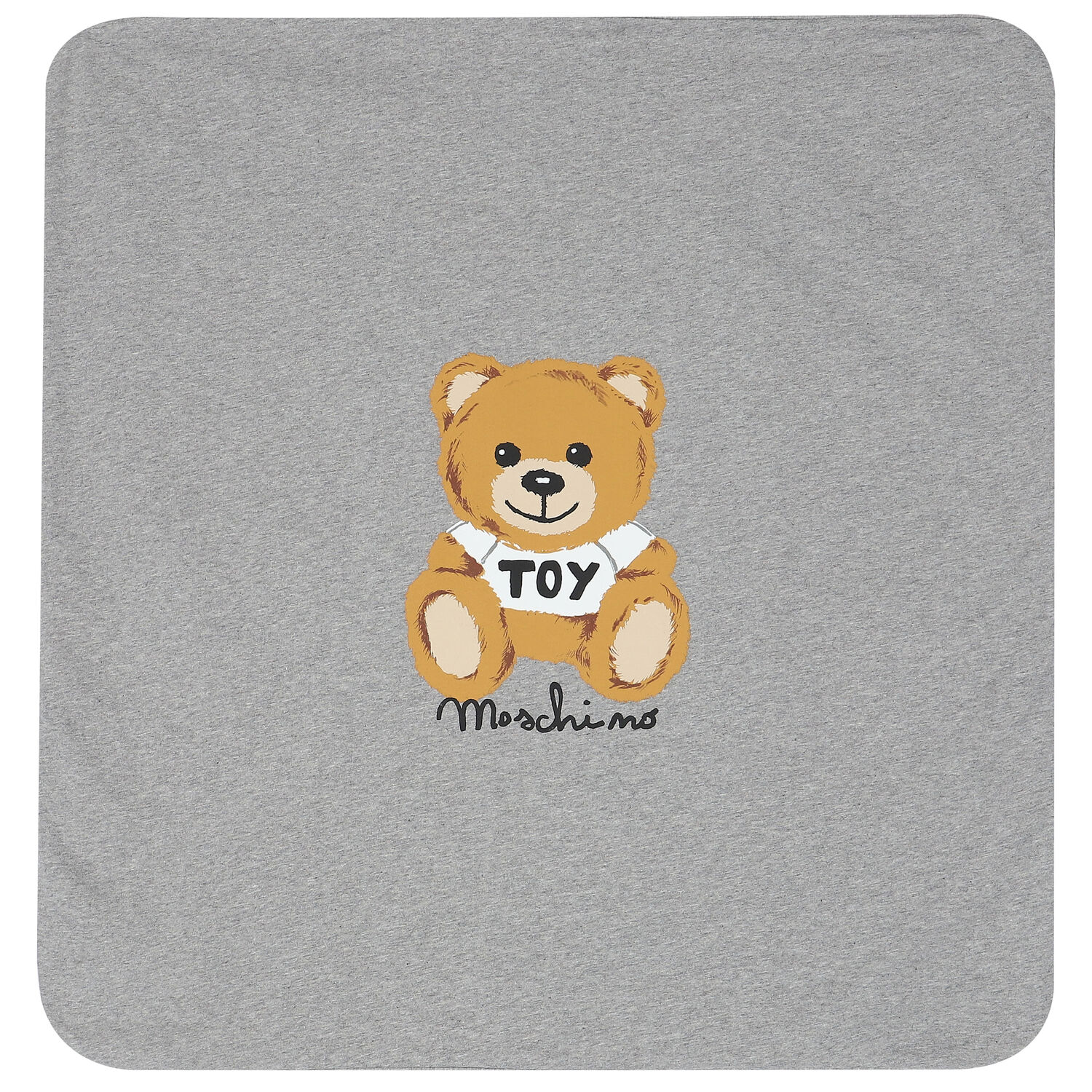 Grey Teddy Logo Baby Blanket, 2, hi-res