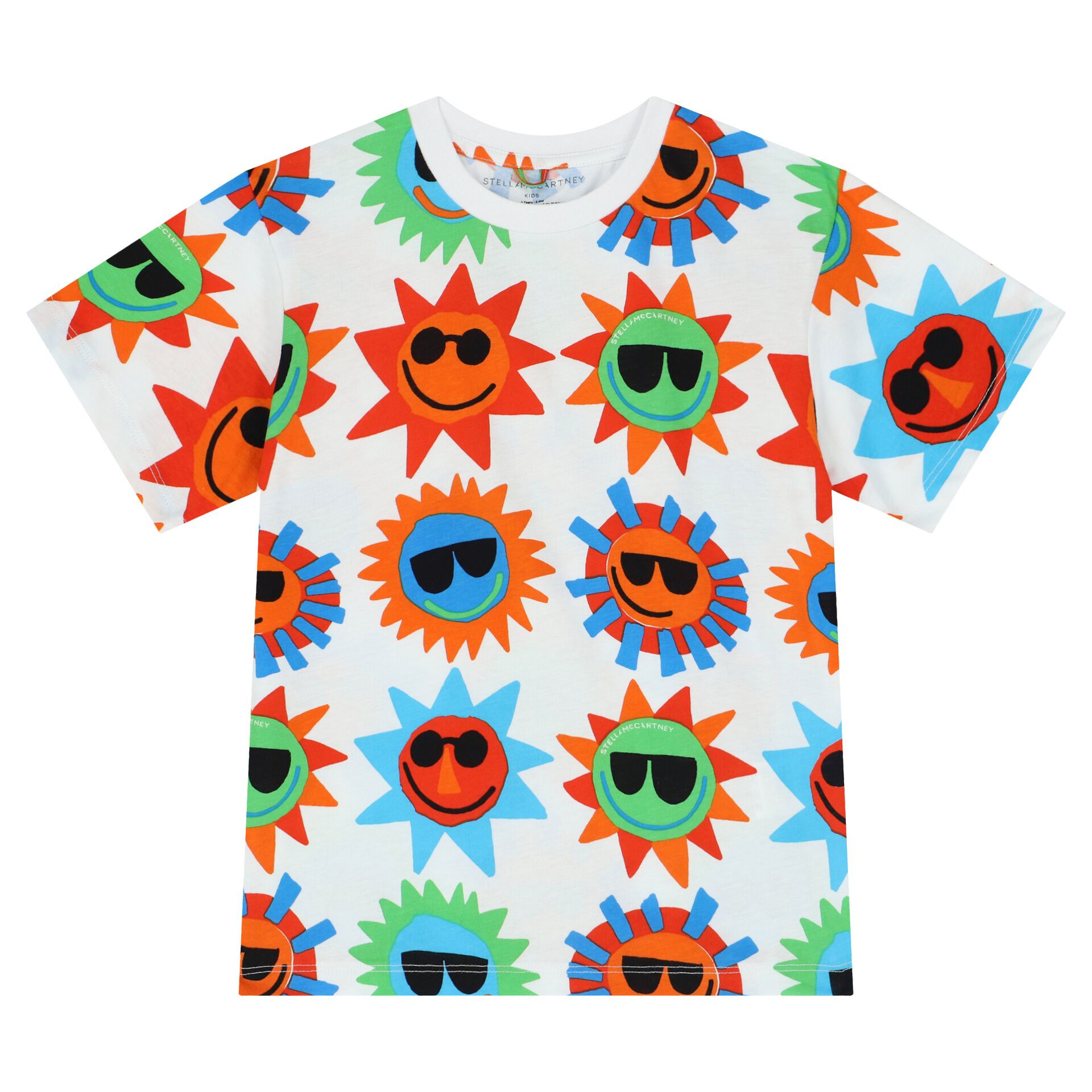 Stella McCartney Boys White Sun T Shirt Junior Couture UK