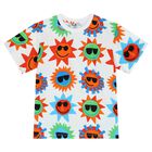 Boys White Sun T-Shirt, 1, hi-res