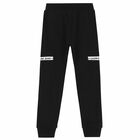 Boys Black Logo Joggers, 1, hi-res