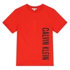 Boys Red Logo T-Shirt, 2, hi-res