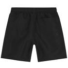 Boys Black Logo Swim Shorts, 2, hi-res