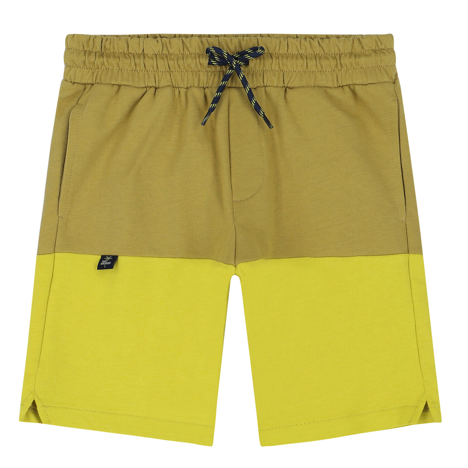 Boys White & Yellow Shorts Set, 1, hi-res