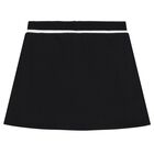 Girls Black & White Rhinestone Logo Skirt Set, 1, hi-res
