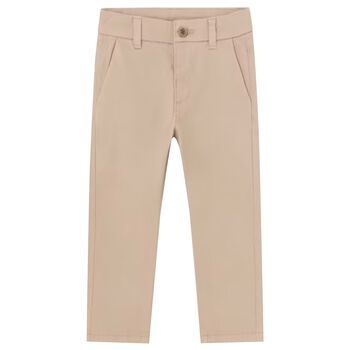 Younger Boys Beige Chino Trousers