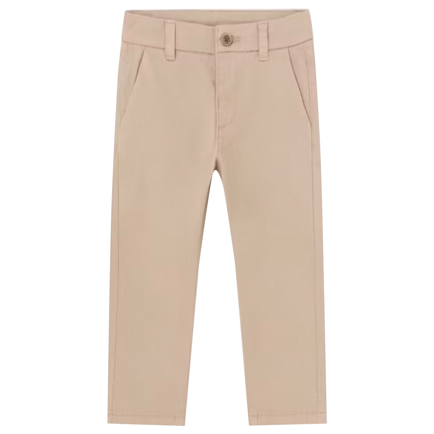 Younger Boys Beige Chino Trousers, 1, hi-res image number null