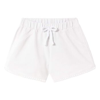 Younger Girls White Shorts