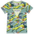 Boys Green & Navy Logo Trousers Set, 1, hi-res