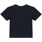 Baby Boys Navy Blue Logo Shorts Set, 1, hi-res