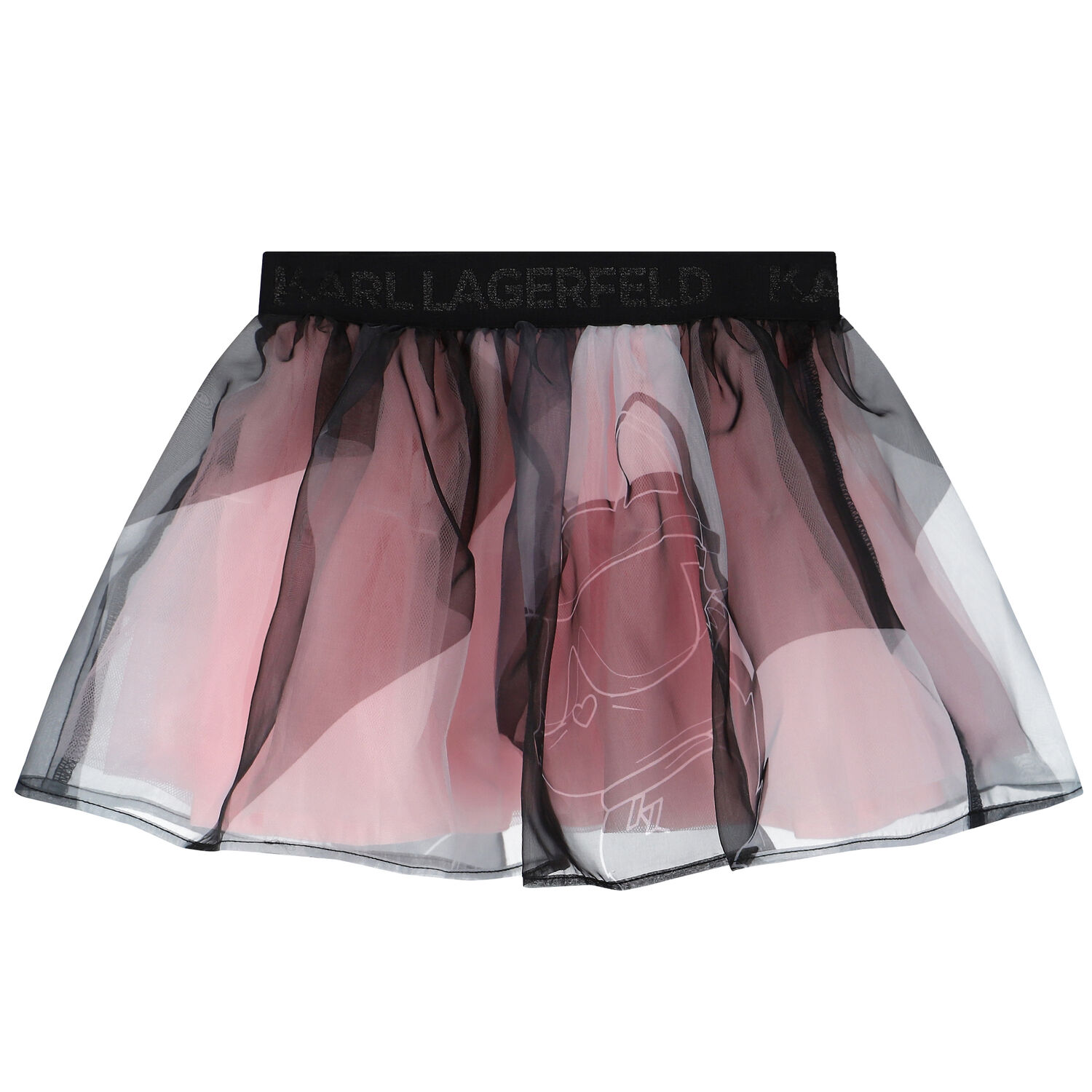 Younger Girls Pink Logo Skirt Set, 1, hi-res