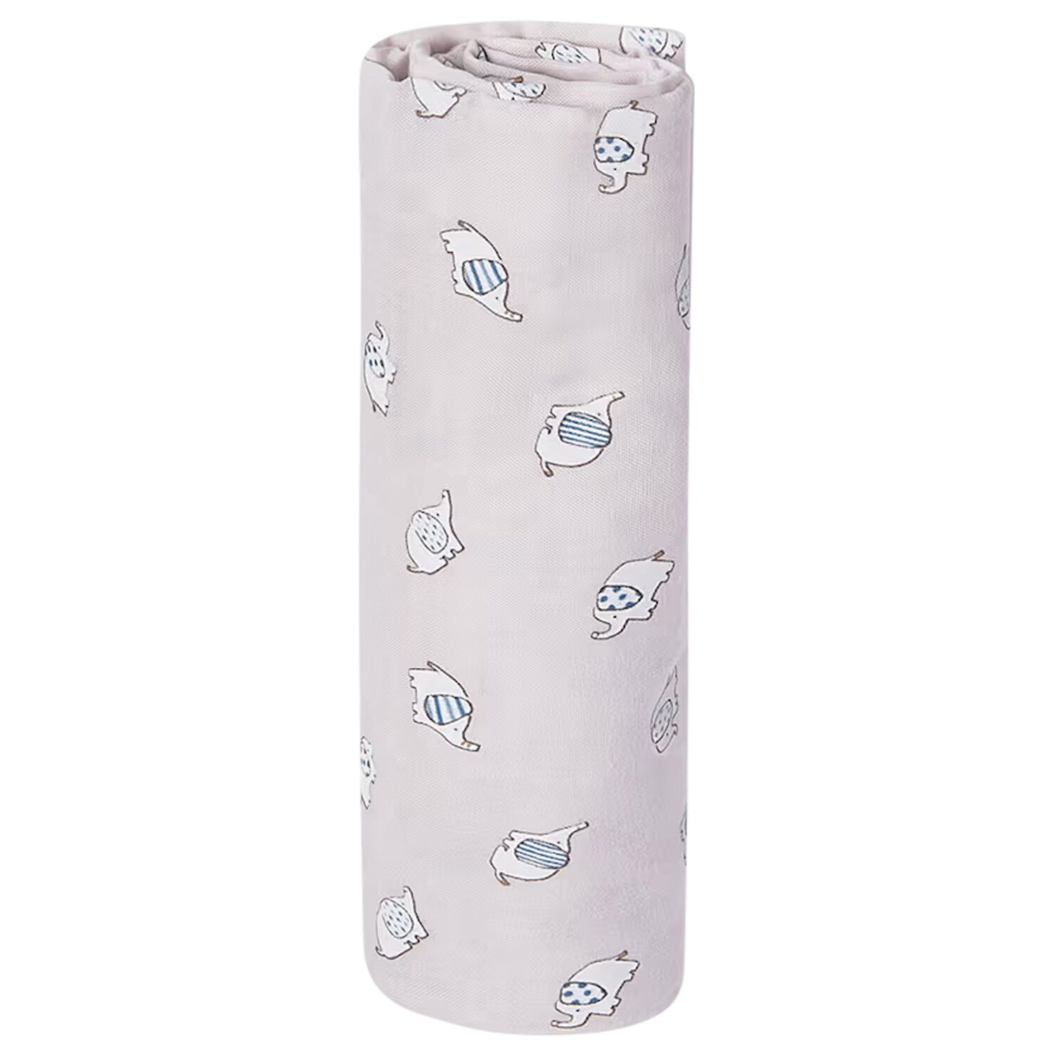 Beige Elephant Muslin Swaddles, 1, hi-res