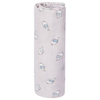 Beige Elephant Muslin Swaddles