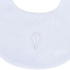 Baby Boys Blue Dots Bib, 1, hi-res