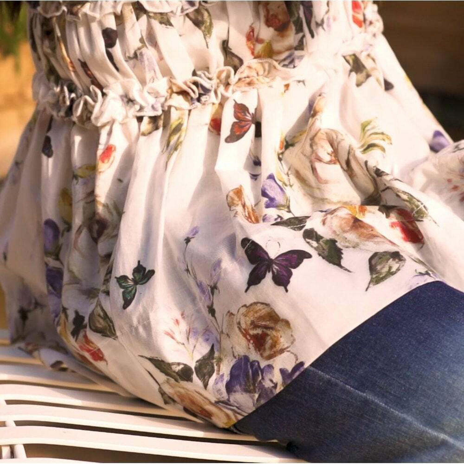 Girls Floral & Stripe Sleeveless Tops, 1, hi-res image number null