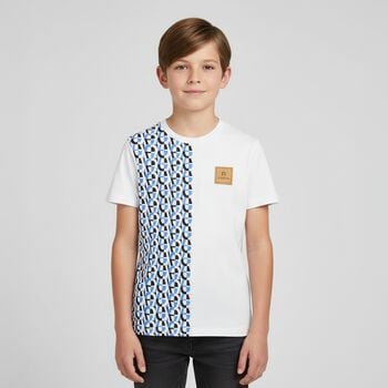 Boys White Logo T-Shirt
