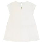 Girls White & Yellow Dress, 1, hi-res