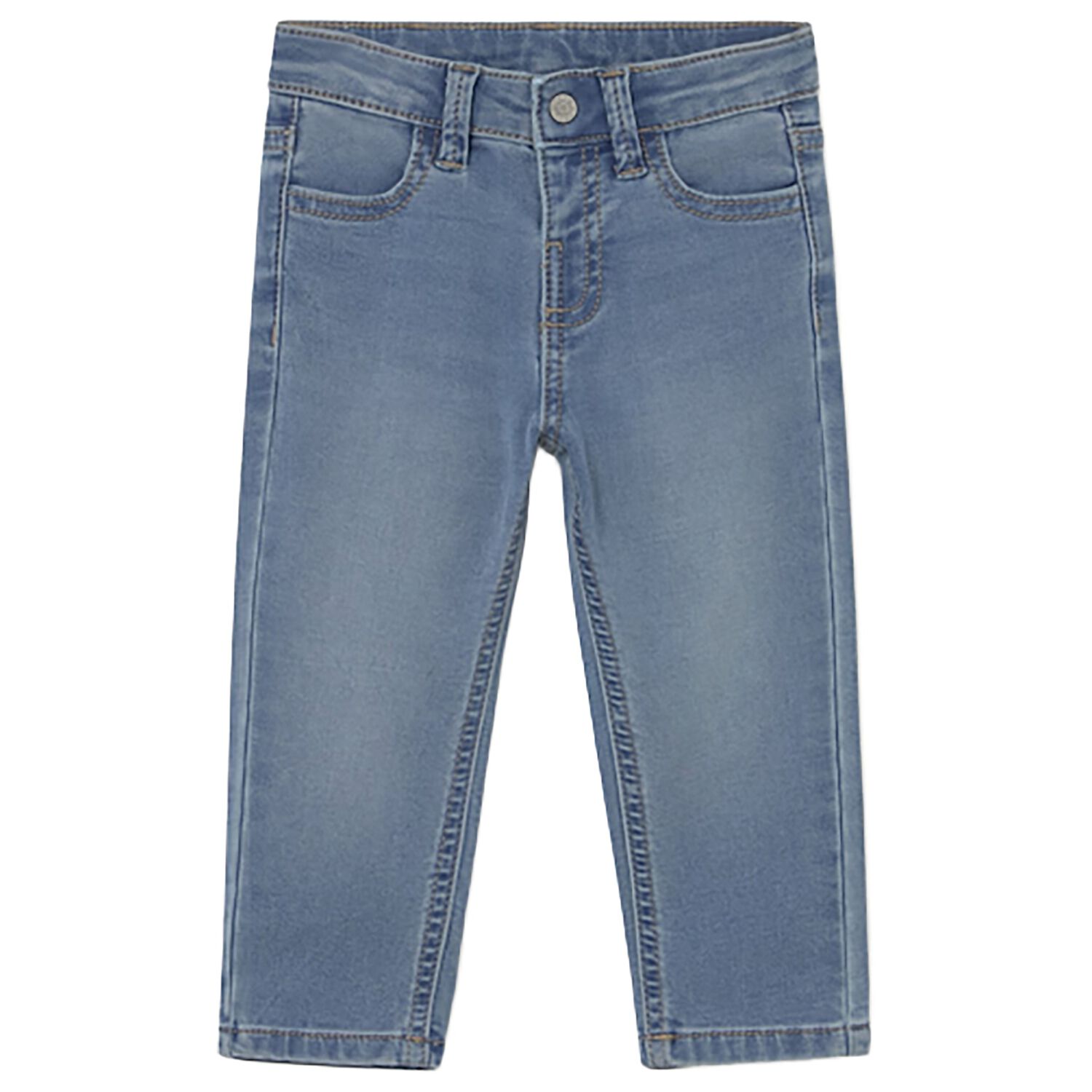 Younger Boys Blue Denim Jeans, 1, hi-res