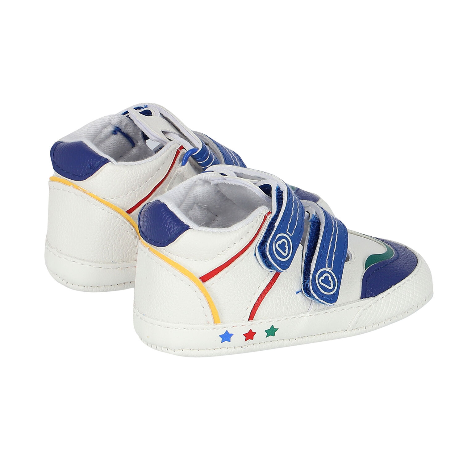 Baby Boys White Logo Trainers, 1, hi-res image number null