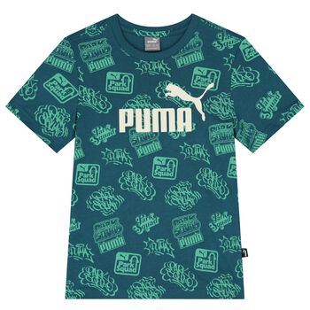 Boys Green Logo T-Shirt