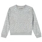 Girls Grey Logo Sweatshirt, 1, hi-res